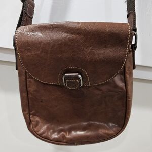 Jack Georges Womens Purse Crossbody Saddle Bag Leather Brown Western Cowgirl
